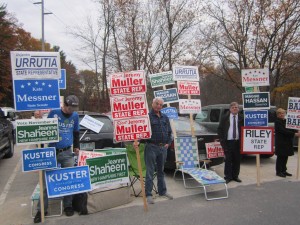 Hudson NH Democrats at the polls on Election Day.