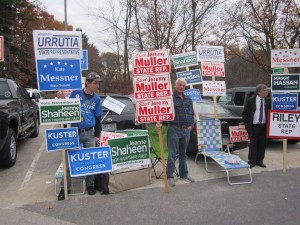 Hudson NH Democrats at the polls on Election Day.